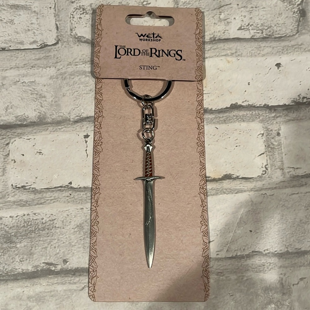 Sting lord of the rings LOTR sword WETA workshop key chain new hobbit Frodo